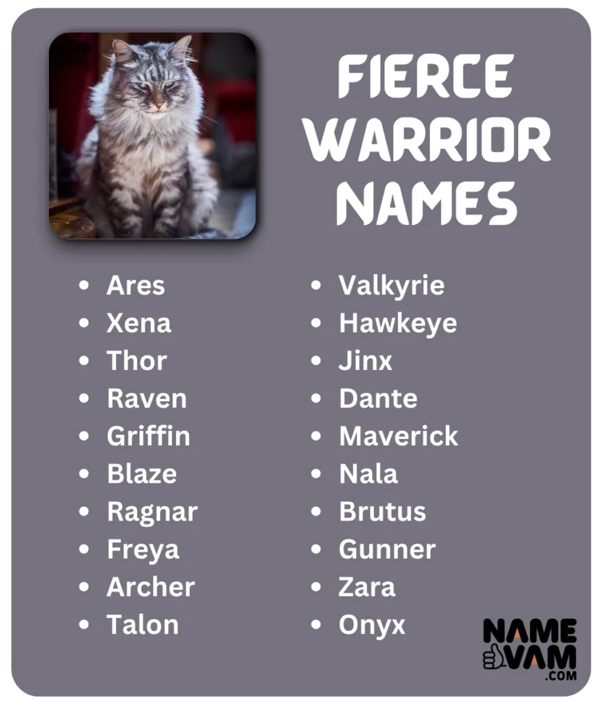 fierce warrior names