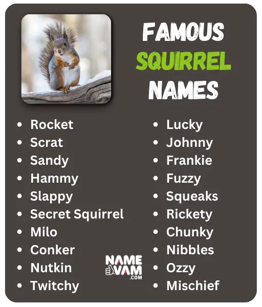 Famous Squirrel Names